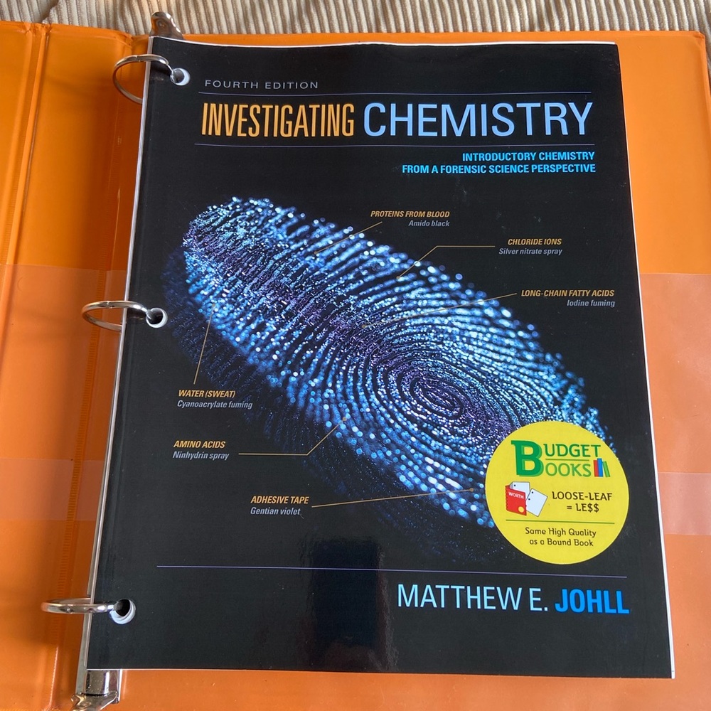 Brand new textbook for CHE:103 forensic science